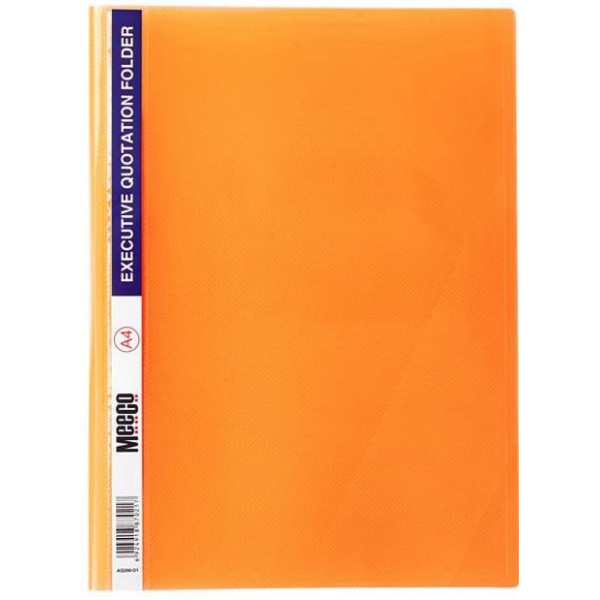 Meeco A4 Premium Quotation Folder Orange