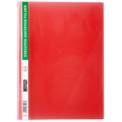 Meeco A4 Premium Quotation Folder Red Meeco A4 Premium Quotation Folder Red
