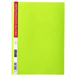 Meeco A4 Premium Quotation Folder Yellow