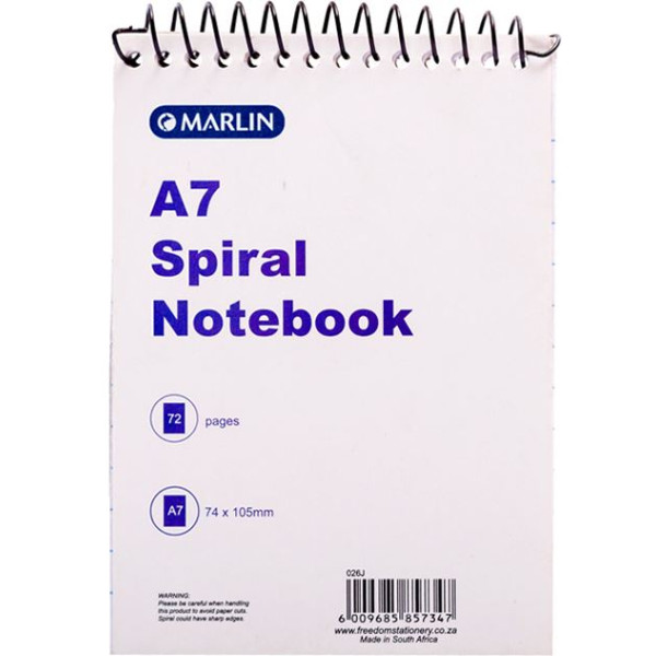 MARLIN A7 Note Book Top Bound (72 Page) MARLIN A7 Note Book Top Bound (72 Page)
