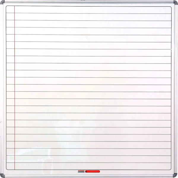 PARROT Educational Board Magnetic Whiteboard Ruled Side Panel - 1220 x 1220mm PARROT Educational Board Magnetic Whiteboard Ruled Side Panel - 1220 x 1220mm