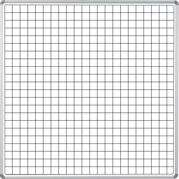 PARROT Educational Board Magnetic Whiteboard Squares Side Panel - 1220 x 1220mm