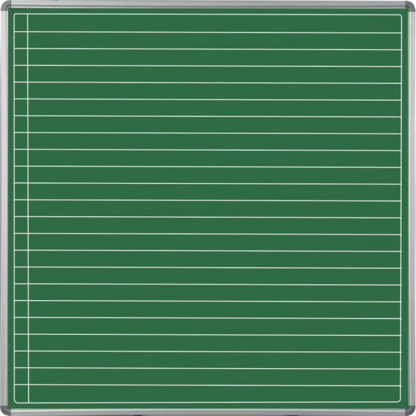 PARROT Educational Board Non-Magnetic Chalk Board Ruled Side Panel - 1220 x 1220mm