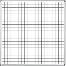 PARROT Educational Board Magnetic Squares Whiteboard Swing Leaf - 1220 x 1210mm