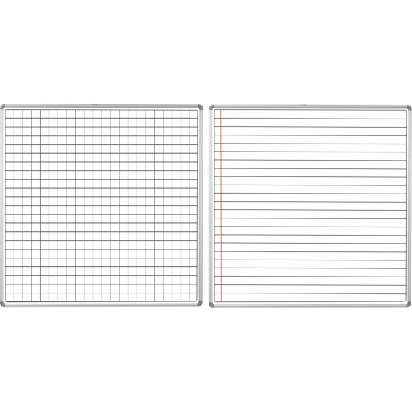 PARROT Educational Board Magnetic Whiteboard Ruled and Squares Swing Leaf - 1220 x 1210mm PARROT Educational Board Magnetic Whiteboard Ruled and Squares Swing Leaf - 1220 x 1210mm