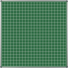 PARROT Educational Board NON-Magnetic Squares Chalk Board Swing Leaf - 1220 x 1210mm