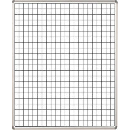 PARROT Educational Board Magnetic Squares Whiteboard Swing Leaf - 1220 x 910mm