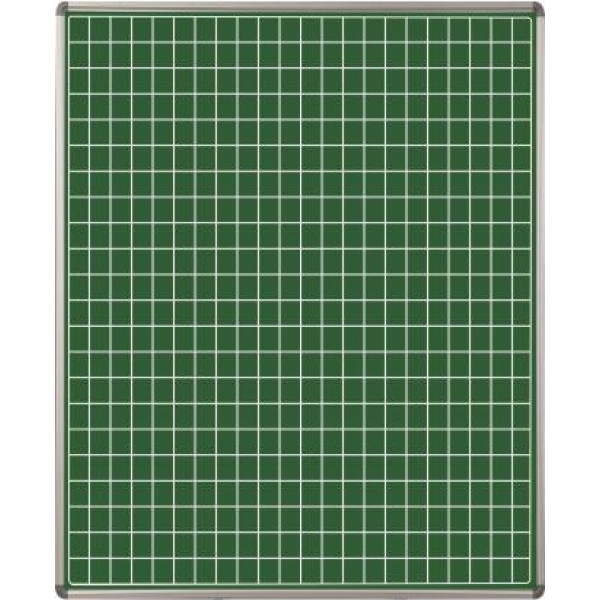 PARROT Educational Board NON-Magnetic Squares Chalk Board Swing Leaf - 1220 x 910mm