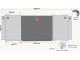 PARROT Educational Board Magnetic Chalk Board Centre Panel - 1820 x 1220mm