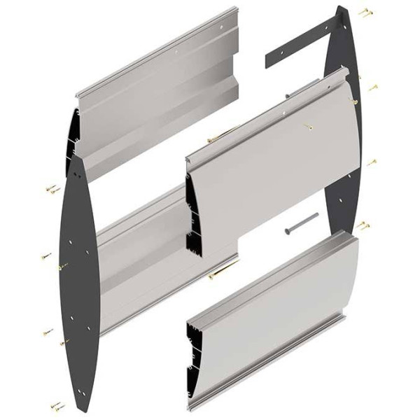 PARROT Double Sided Sign Frame Wall Mounted 100 x 300mm