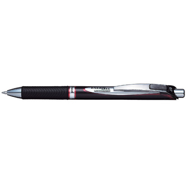 PENTEL BLP77B EnerGel 0.7mm Retractable Gel Rollerball Pen Red