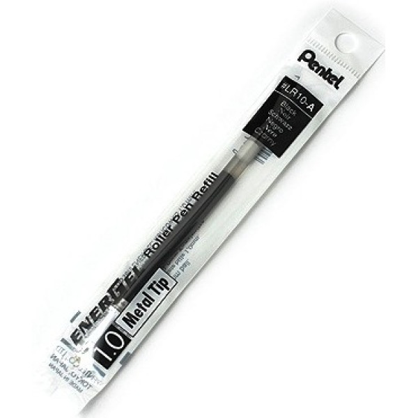 PENTEL LR10-A Gel Roller Ball Pen Refill 1.0mm Black PENTEL LR10-A Gel Roller Ball Pen Refill 1.0mm Black