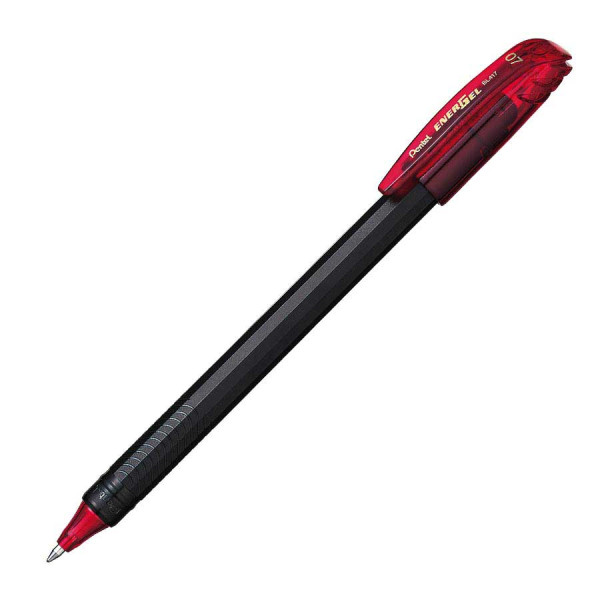PENTEL BL417 EnerGel 0.7mm Metal Tip Gel Roller Ball Pen Red PENTEL BL417 EnerGel 0.7mm Metal Tip Gel Roller Ball Pen Red