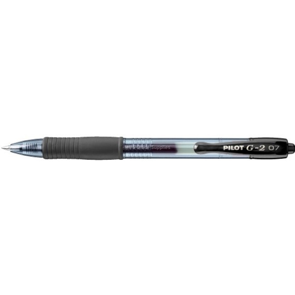PILOT G2 Retractable Gel Ink Pen Fine 0.7mm Black