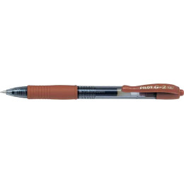 PILOT G2 Retractable Gel Ink Pen Fine 0.7mm Caramel