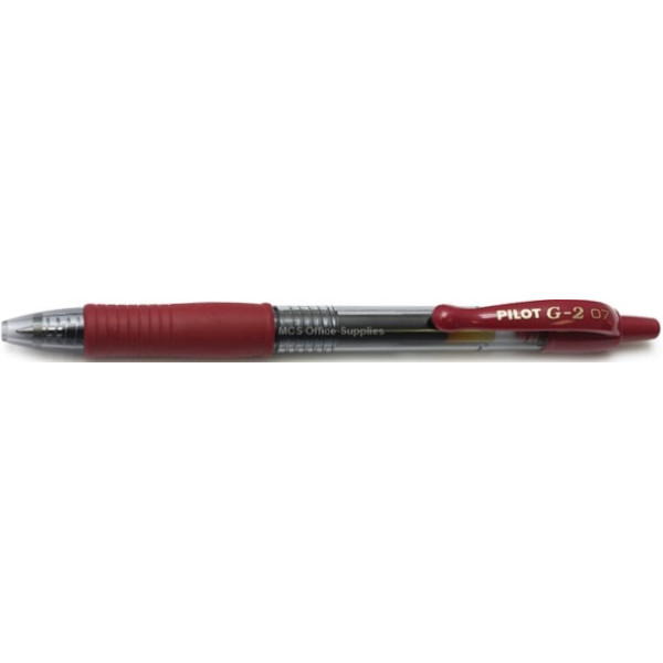 PILOT G2 Retractable Gel Ink Pen Fine 0.7mm Dark Red PILOT G2 Retractable Gel Ink Pen Fine 0.7mm Dark Red