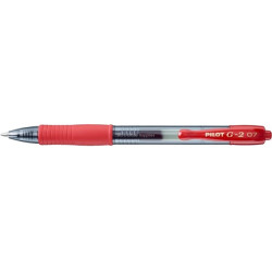 PILOT G2 Retractable Gel Ink Pen Fine 0.7mm Red
