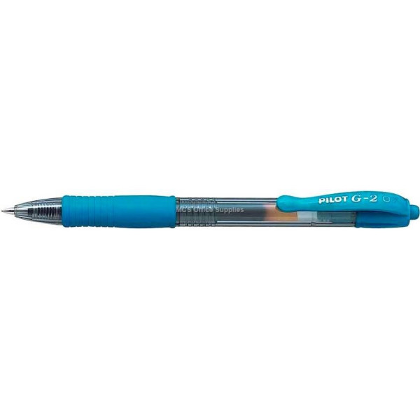 PILOT G2 Retractable Gel Ink Pen Fine 0.7mm Sky Blue PILOT G2 Retractable Gel Ink Pen Fine 0.7mm Sky Blue