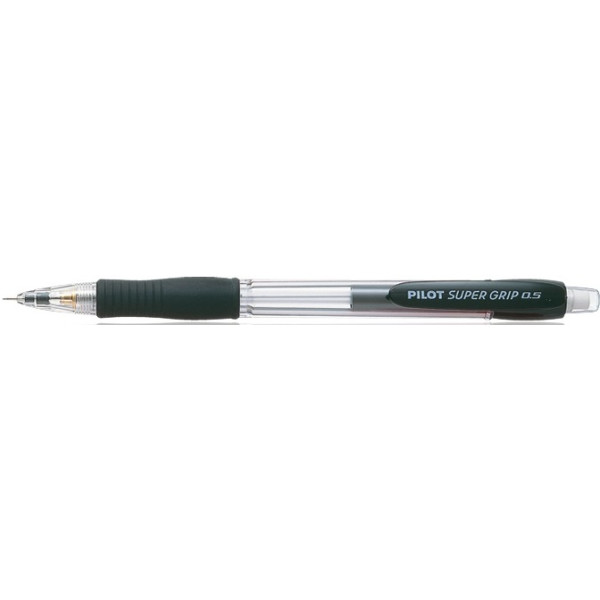 PILOT Super Grip Clutch 0.5mm Pencil H-185 - BLACK Barrel