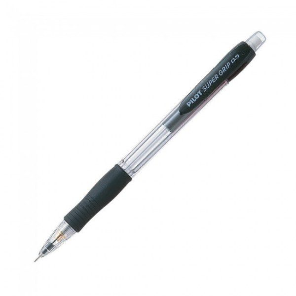 PILOT Super Grip Clutch 0.5mm Pencil H-185 - BLACK Barrel
