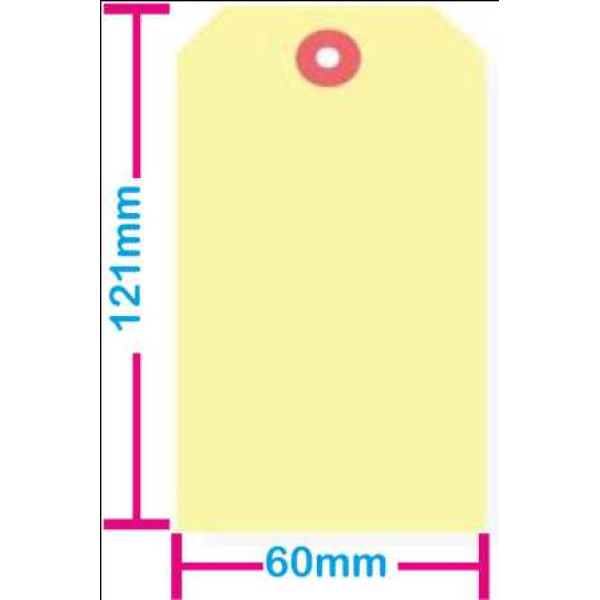 Buff Tags No 5 - 121 x 60mm - 234gsm - Pack of 1000 Buff Tags No 5 - 121 x 60mm - 234gsm - Pack of 1000