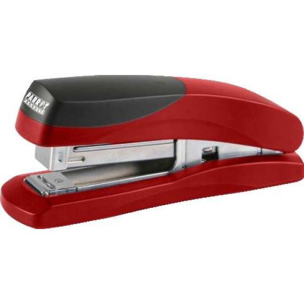 PARROT Plastic Desktop Medium Stapler - Red (20 Pages)