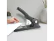 PARROT 200 Sheet Heavy Duty Stapler Side Angle Side angle of PARROT black heavy duty stapler for up to 200 sheets