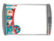Parrot Slimline Magnetic Whiteboard 600x450mm Retail Pack BD1120A Parrot BD1120A Slimline Magnetic Whiteboard 600x450mm Retail Pack with integrated marker holder