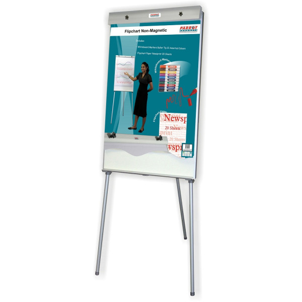 PARROT Flipchart Stand Non-Magnetic Standard Retail 1000 X 640mm