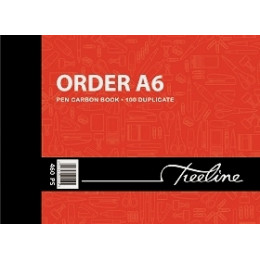 TREELINE Pen Carbon Book Order Duplicate A6