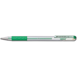 PENTEL Hybrid Gel Grip Roller Pen Green Metallic PENTEL Hybrid Gel Grip Roller Pen Green Metallic