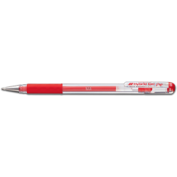 PENTEL Hybrid Gel Grip Roller Pen Red PENTEL Hybrid Gel Grip Roller Pen Red