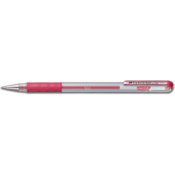 PENTEL Hybrid Gel Grip Roller Pen Red Metallic PENTEL Hybrid Gel Grip Roller Pen Red Metallic