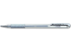 PENTEL Hybrid Gel Grip Roller Pen Silver Metallic