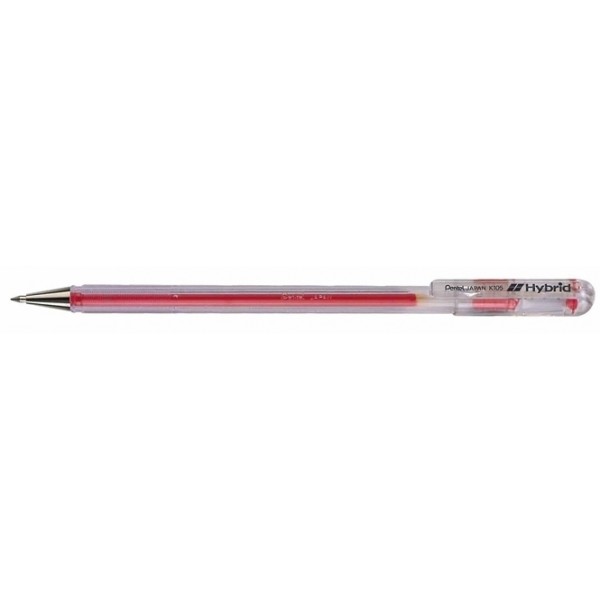 PENTEL K105B Hybrid Roller Pen RED