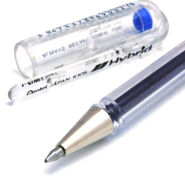 PENTEL K105C Hybrid Roller Pen BLUE PENTEL K105C Hybrid Roller Pen BLUE
