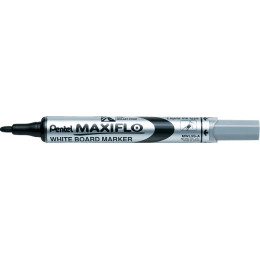 PENTEL Maxiflo Pump-it Whiteboard Marker Bullet Tip BLACK