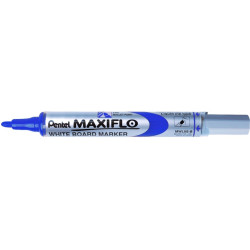 PENTEL Maxiflo Pump-it Whiteboard Marker Bullet Tip BLUE