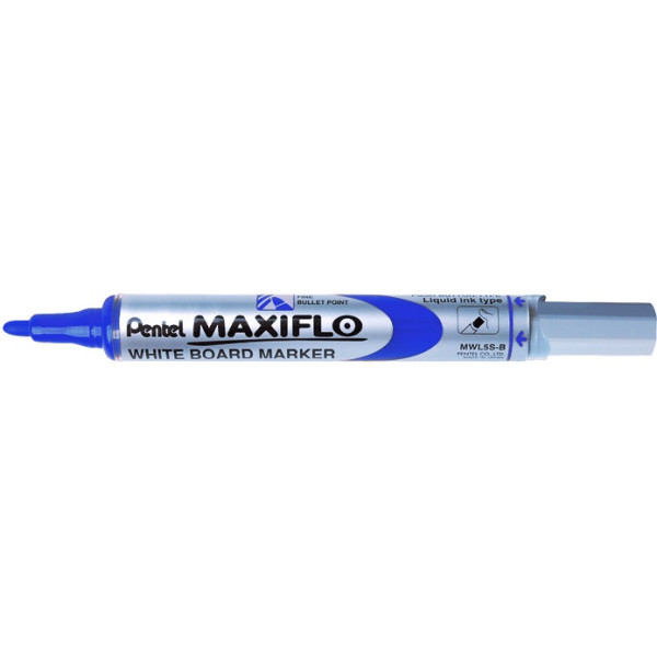 PENTEL Maxiflo Pump-it Whiteboard Marker Bullet Tip BLUE PENTEL Maxiflo Pump-it Whiteboard Marker Bullet Tip BLUE