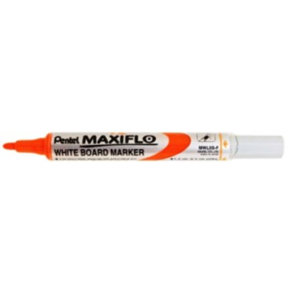 PENTEL Maxiflo Pump-it Whiteboard Marker Bullet Tip ORANGE