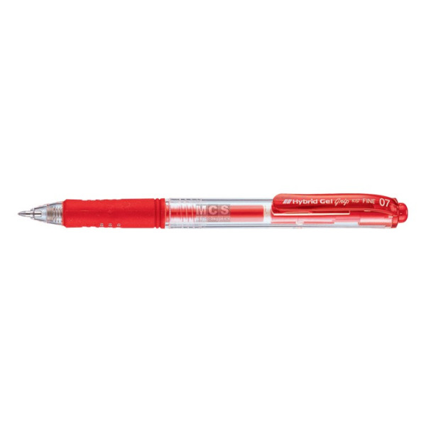 PENTEL K157B Hybrid 0.7mm Gel Retractable Pen Red