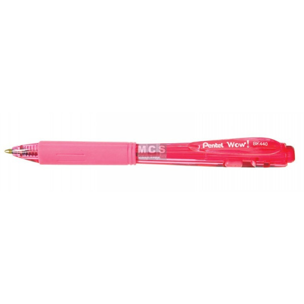 Pentel BK440P Retractable 1.0mm Ballpoint Pen Pink