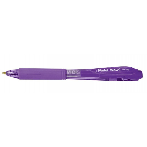 Pentel BK440V Retractable 1.0mm Ballpoint Pen Violet