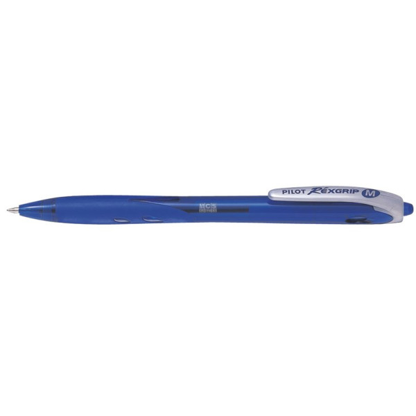 Pilot Rexgrip Medium Ballpoint Pen Blue