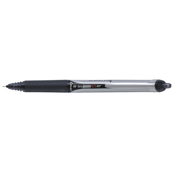 PILOT V5 Hi-Tecpoint Retractable FINE Rollerball Pen - Black PILOT V5 Hi-Tecpoint Retractable FINE Rollerball Pen - Black