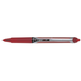 PILOT V5 Hi-Tecpoint Retractable FINE Rollerball Pen - Red