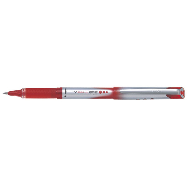 PILOT V-Ball Grip 0.7mm Rollerball MEDIUM Pen - Red