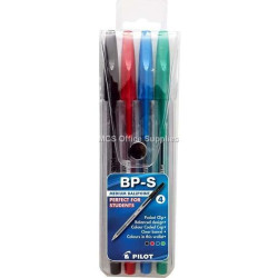 PILOT BPS Ballpoint FINE - Wallet 4 - Pack of 4 Pens PILOT BPS Ballpoint FINE - Wallet 4 - Pack of 4 Pens