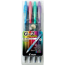 PILOT G2 Retractable Gel Ink Pen Metallic WALLET 4 PILOT G2 Retractable Gel Ink Pen Metallic WALLET 4