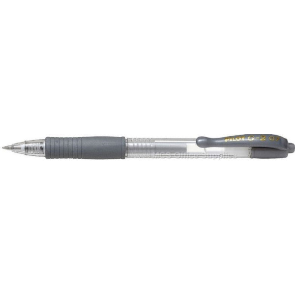 PILOT G2 Retractable Gel Ink Pen Metallic Silver